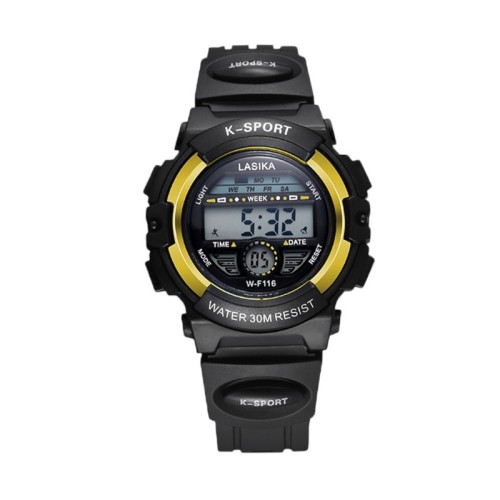 Ψηφιακό ρολόι χειρός - LS116 - Lasika - 817407 - Black/Gold