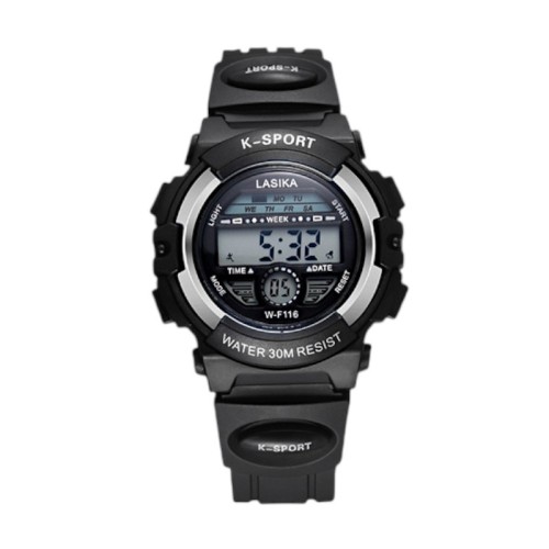 Ψηφιακό ρολόι χειρός - LS116 - Lasika - 817407 - Black/Silver