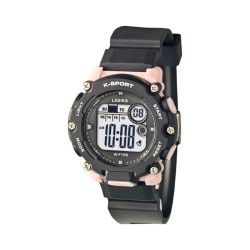 Ψηφιακό ρολόι χειρός - LS156 - Lasika - 817445 - Black/Pink Ψηφιακό ρολόι χειρός - LS156 - Lasika - 817445 - Black/Pink