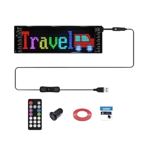 Διαφημιστική εύκαμπτη πινακίδα οχημάτων LED με τηλεχειριστήριο - 1122110A/04316 - 110851
