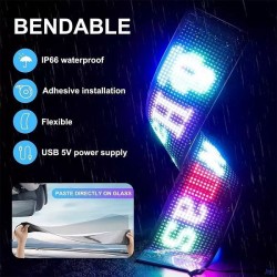 Διαφημιστική εύκαμπτη πινακίδα οχημάτων LED με τηλεχειριστήριο - 1122110A/04316 - 110851