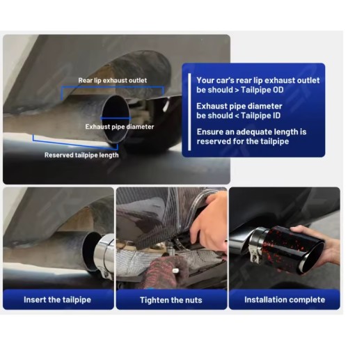 Τελικό εξάτμισης αυτοκινήτου με φωτισμό - G35702-KZ - 120830 - Black/Red