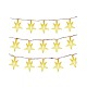 Ηλιακή γιρλάντα φωτισμού LED - Αστέρι - 5m+1m - 20D - 152851 - Warm White
