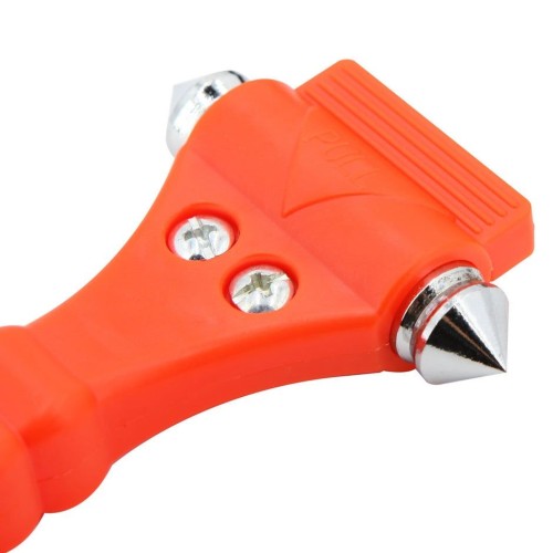 Σφυρί θραύσης τζαμιών & κόφτης αυτοκινήτου έκτακτης ανάγκης - 2in1 - 1750303A/K - 170821