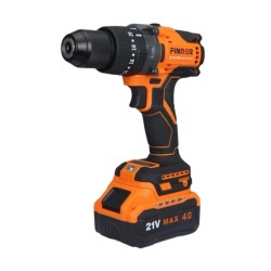 Επαναφορτιζόμενο κρουστικό δραπανοκατσάβιδο - 21V/13mm/60Nm - Finder - 198334