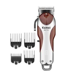 Κουρευτική μηχανή - KM-1753 - Kemei - Silver/Red Κουρευτική μηχανή - KM-1753 - Kemei - Silver/Red