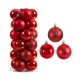 Σετ Χριστουγεννιάτικες μπάλες - 10cm - 20pcs - 326017 - Red