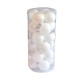 Σετ Χριστουγεννιάτικες μπάλες - 10cm - 20pcs - 326017 - White