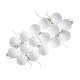 Σετ Χριστουγεννιάτικες μπάλες - 8cm - 12pcs - 326055 - White
