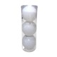 Σετ Χριστουγεννιάτικες μπάλες - 15cm - 3pcs - 326130 - White