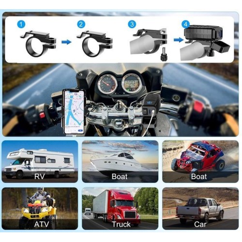 Αντάπτορας φόρτισης μοτοσυκλέτας USB - MQ3103 - 330001