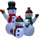 Φουσκωτοί διακοσμητικοί  Χιονάνθρωποι με φωτισμό - 1.5m - 817278