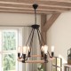Φωτιστικό οροφής Rustic με σχοινί - 943050
