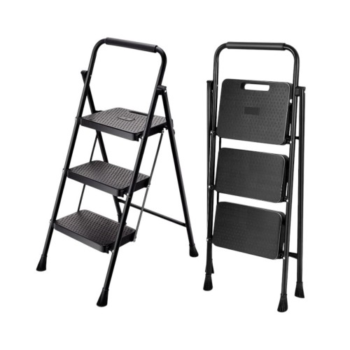 Πτυσσόμενη σκάλα-σκαμπό σιδερένια - 109-3 - 617471