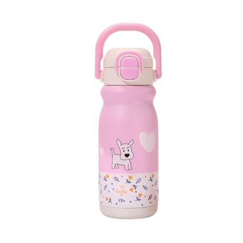 Παιδικό παγούρι-θερμός με καλαμάκι - 500ml - 696246 - Pink Παιδικό παγούρι-θερμός με καλαμάκι - 500ml - 696246 - Pink