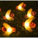 Ηλιακή γιρλάντα φωτισμού LED - Μέλισσα - 5m+1m - 20D - 152806 - Warm White