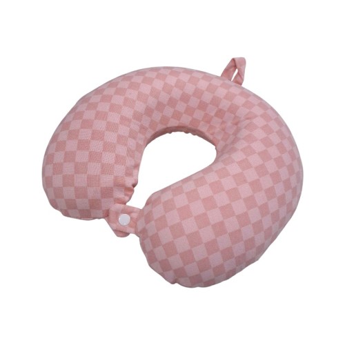 Μαξιλάρι αυχένα ταξιδίου - Memory Foam - 71887 - Pink