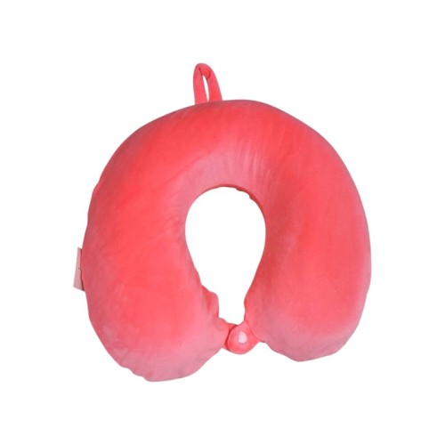 Μαξιλάρι αυχένα ταξιδίου - Memory Foam - 718882 - Pink