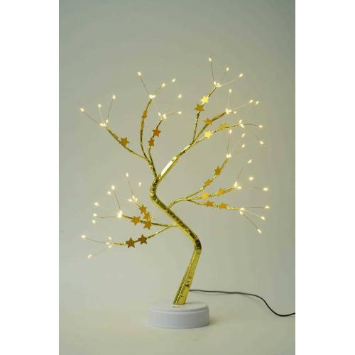 Χριστουγεννιάτικο επιτραπέζιο διακοσμητικό δεντράκι με φωτισμό - 153117 - Warm White