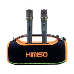 Ασύρματο ηχείο Bluetooth με 2 μικρόφωνα Karaoke - KMS-807 Pro - 813782 - Orange
