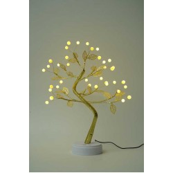 Χριστουγεννιάτικο επιτραπέζιο διακοσμητικό δεντράκι με φωτισμό - 153124 - Warm White
