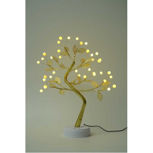 Χριστουγεννιάτικο επιτραπέζιο διακοσμητικό δεντράκι με φωτισμό - 153124 - Warm White