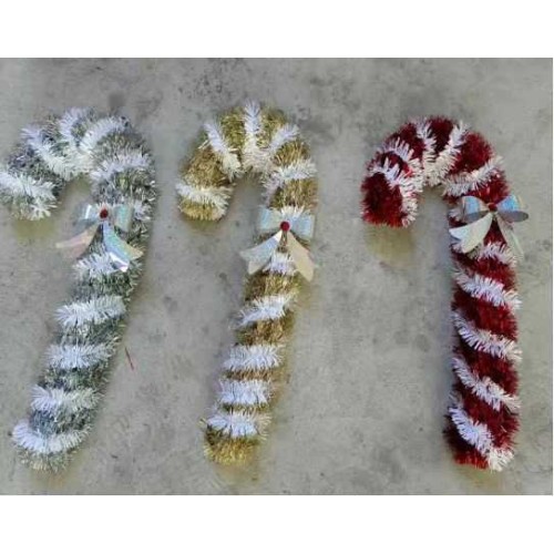 Χριστουγεννιάτικο στολίδι - Γλειφιτζούρι μπαστούνι - 15x19cm - 212351