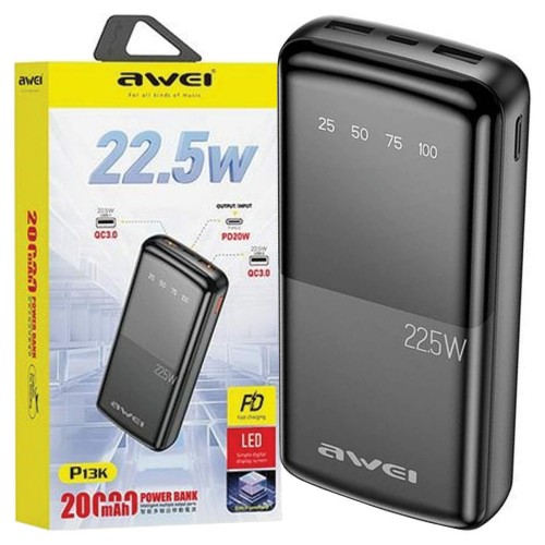 Powerbank - P13K - 20.000mah - 22.5W - AWEI - 009102