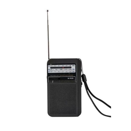 Επαναφορτιζόμενο ραδιόφωνο mini - PR-1013 - 010139 - Black