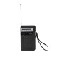 Επαναφορτιζόμενο ραδιόφωνο mini - PR-1013 - 010139 - Black