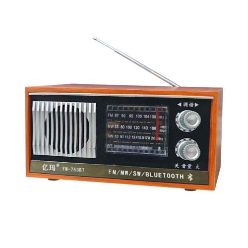 Επαναφορτιζόμενο ραδιόφωνο Retro με Bluetooth - YM-753BT - 718174