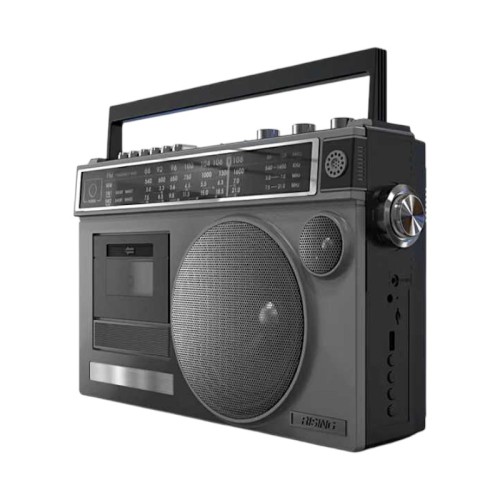 Φορητό ραδιόφωνο & κασετόφωνο με Bluetooth - GLB910 - 718211 - Black