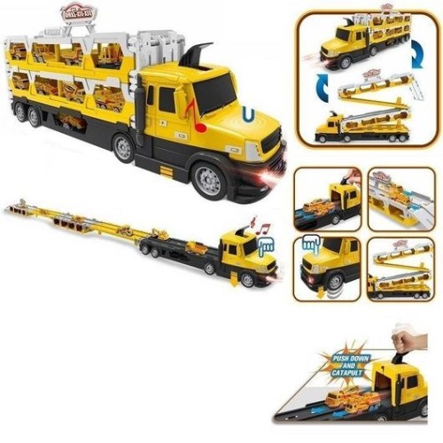 Παιδικό όχημα μεταφοράς αυτοκινήτων με εκτοξευτή - 660-S48 - 345249