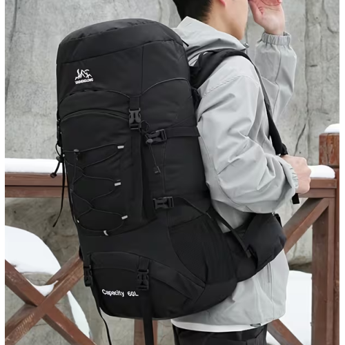 Σακίδιο πλάτης ορειβατικό - H2410 - 60L - 251609 - Black