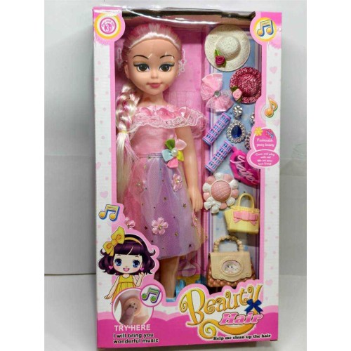 Σετ κούκλα με αξεσουάρ ομορφιάς - F018-1118 - 917473