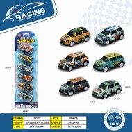 Σετ μεταλλικά αυτοκινητάκια - Pull Back - 6pcs - 562-27 - 917341