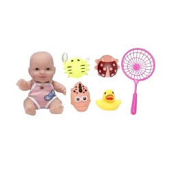 Κούκλα μωρό με σετ παιχνιδιών μπάνιου - 0812-2708 - 917415
