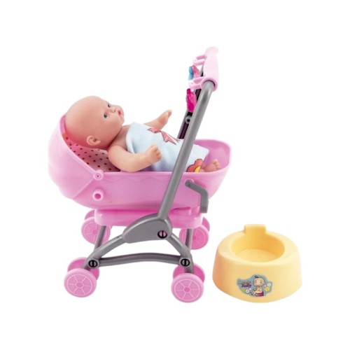 Παιδικό καροτσάκι mini με κούκλα - 0812-158 - 917425