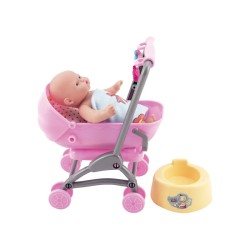 Παιδικό καροτσάκι mini με κούκλα - 0812-155 - 917427