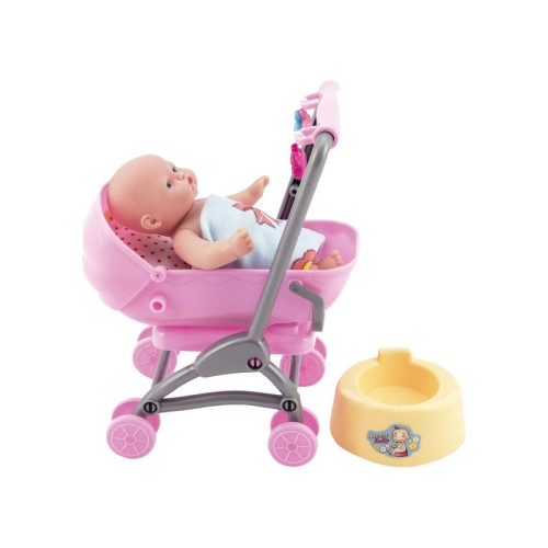 Παιδικό καροτσάκι mini με κούκλα - 0812-155 - 917427