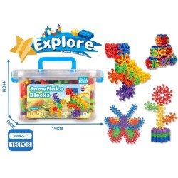 Σετ κατασκευών DIY με τουβλάκια νιφάδες - 150pcs - 8647-3 - 917513