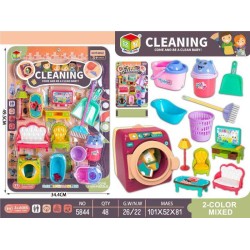 Παιδικό σετ οικιακής καθαριότητας με σκούπα - 5844 - 917253