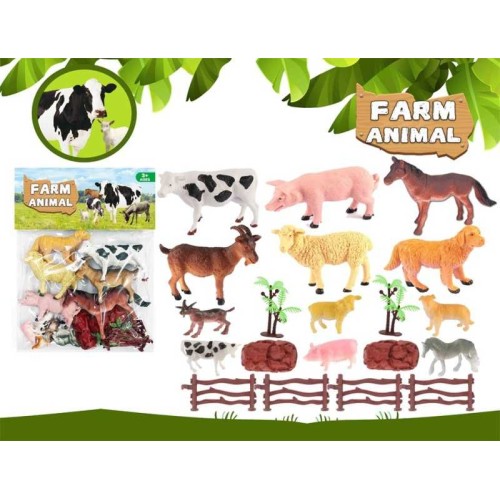 Σετ φιγούρες ζώων φάρμας - 20pcs - 146-61E - 917521