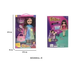 Σετ κούκλα με αξεσουάρ ομορφιάς - RX880A-918 - 917452