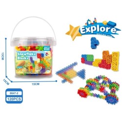 Σετ κατασκευών DIY με τουβλάκια νιφάδες - 120pcs - 8647-2 - 917512