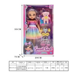 Σετ κούκλα με αξεσουάρ ομορφιάς - RX117A-214 - 917447