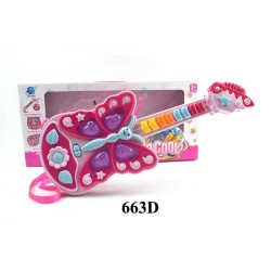 Παιδική ηλεκτρονική κιθάρα Πεταλούδα - 663D - 917247