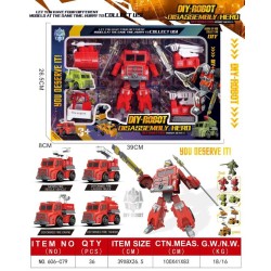 Ρομπότ που μεταμορφώνεται σε όχημα με αξεσουάρ - 606-C794 - 917203