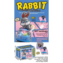 Περιστρεφόμενο παιχνίδι Rabbit με φωτισμό - 2203F - 917488