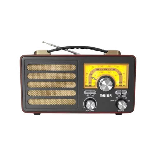 Επαναφορτιζόμενο ραδιόφωνο Retro - M1912-BT - 119125 - Grey